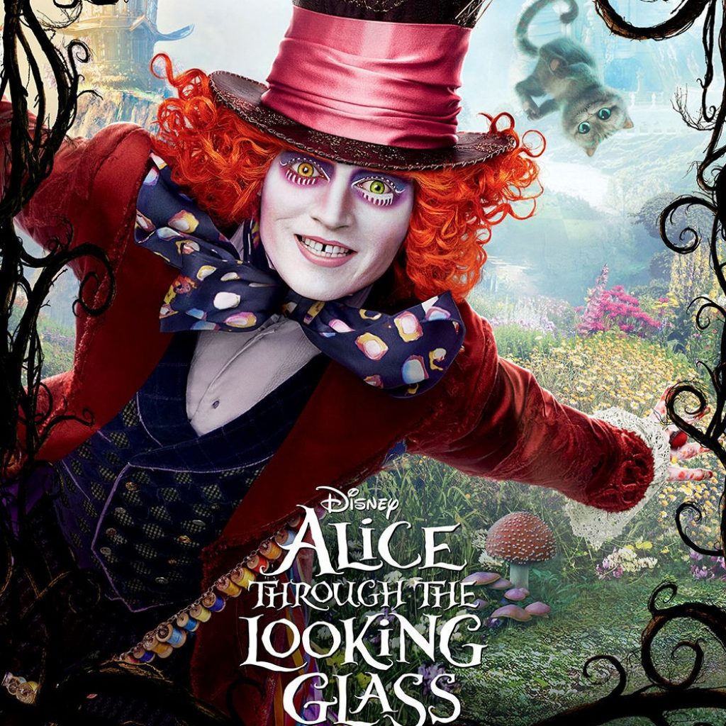 Alice 2016. Алиса в Зазеркалье тим Бертон. Алиса в Зазеркалье фильм Постер.